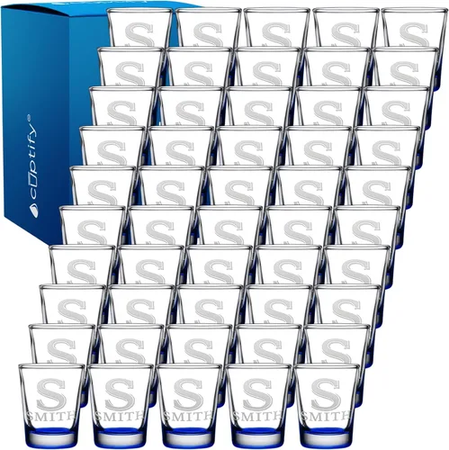 Miniatura 101 de Juego de 2 vasos de chupito personalizados para hombre, fondo azul, 2 onzas, grabados, regalo personalizado para cumpleaños, bodas, día del padre