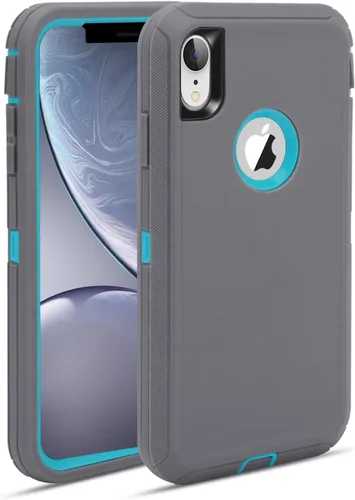 MAXCURY Defender - Carcasa para iPhone XR (absorción de impactos, carcasa protectora para iPhone XR con tope rígido de policarbonato y carcasa