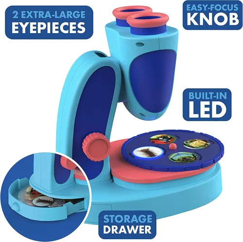 Miniatura 6 de Educational Insights GeoSafari Jr. Kidscope, Microscopio para niños, juguete STEM, relleno para cesta de Pascua para niños, regalo para niños