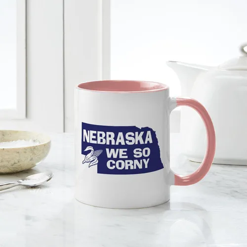 Miniatura 21 de CafePress I Love Nebraska Taza de café de cerámica de 11 oz (11.0 fl oz)