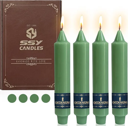 Miniatura 41 de Candelabros de Velas Cónicas Negras, Velas Cónicas Cortas de 5 pulgadas, Candelabros de Velas de Halloween Sin Goteo para Decoración de Navidad
