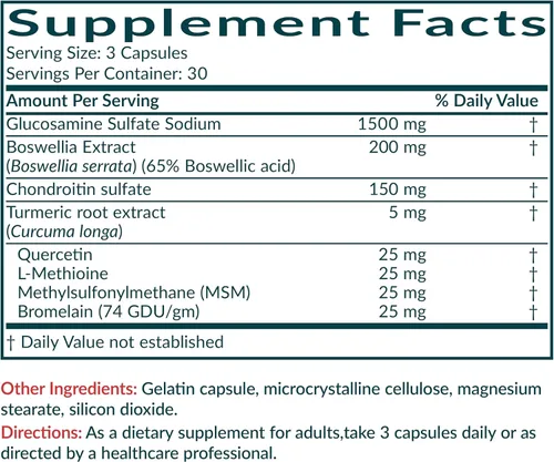 Miniatura 8 de Futurebiotics Glucosamina, condroitina, cúrcuma y MSM fórmula avanzada para articulaciones, apoya articulaciones saludables y movilidad, sin OMG, 90