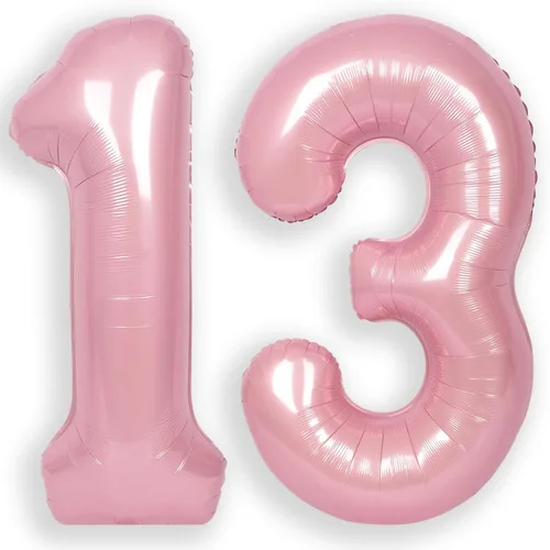 Miniatura 13 de Globo Número 0 de 40 Pulgadas para Niño o Niña Rosa Grande 0-9 Papel de Aluminio Mylar Grande Globo Número 0 Feliz Cumpleaños 0 Fiesta Aniversario