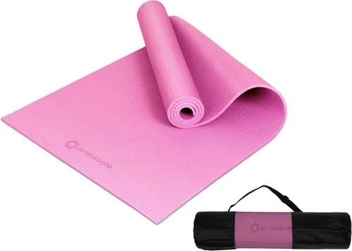 Miniatura 11 de Esterilla de yoga Primasole con correa de transporte para yoga, pilates, fitness y ejercicios en el suelo en casa y gimnasio, antideslizante, 9 gris