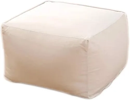 Miniatura 16 de Funda de sofá perezosa, puf de tela de lino, puf puff para sala de estar, tatami, sillas acolchadas para adultos y niños (relleno no incluido), S1
