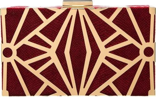 Miniatura 16 de CARIEDO Bolso Elegante de Noche para Mujer, Elegante Bolso de Mano de Terciopelo Exquisito, Bolso de Metal Hueco, para Promesa, Boda, Fiesta