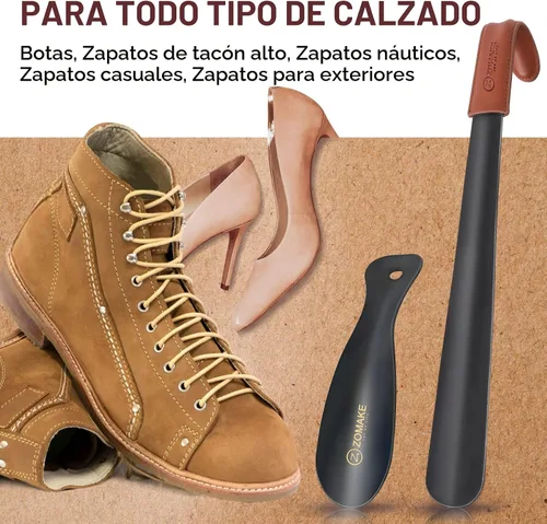 Miniatura 5 de ZOMAKE Long Shoe Horn for Seniors Men,Metal Shoehorn Long handle for Boots, Shoe Spoon Helper