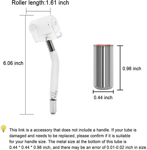 Miniatura 9 de Electrodo Wand Tubo de vidrio de mano Piezas de repuesto para instrumento de alta frecuencia Elitzia ETHB01 (rodillo azul)