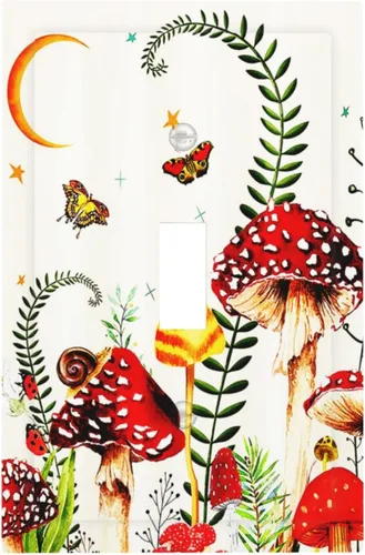 Miniatura 87 de Placa de cubierta de tomacorriente con diseño de mariposa, placas decorativas de pared, 1 gang, cubiertas de enchufes eléctricos, placa frontal Arte
