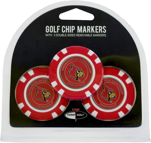Miniatura 24 de Team Golf NCAA - Marcadores para pelotas de golf tamaño de ficha de póquer con marcadores de doble cara esmaltados más pequeños