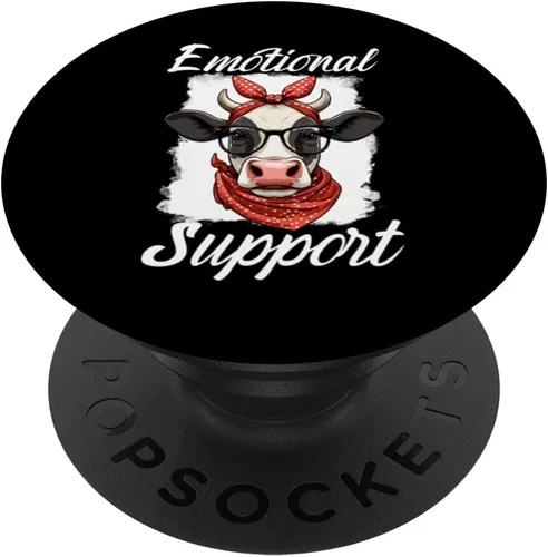 Miniatura 6 de emotional support cow zootherapy and farmer's wife PopSockets MagSafe PopGrip para iPhone