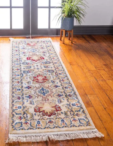 Miniatura 19 de Unique Loom District Collection - Alfombra geométrica de granja, rústica, con bordes, (4 pies x 6 pies, rectangular, azul/beige)