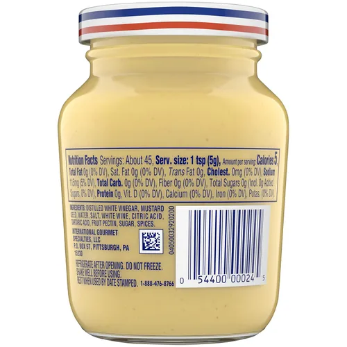 Miniatura 10 de Mostaza Dijon de Grey Poupon, frasco de 8 onzas