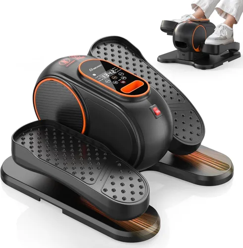 ANCHEER Under Desk Elliptical Machine - Electric Elliptical Leg Exerciser for Seniors with 12 Speeds & Remote Control, Portable Quiet Pedal