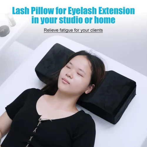 Miniatura 7 de Almohada Cómoda para Extensión de Pestañas, Almohada de Espuma Viscoelástica con Contorno Cervical para Soporte al Dormir, Almohada para Injerto