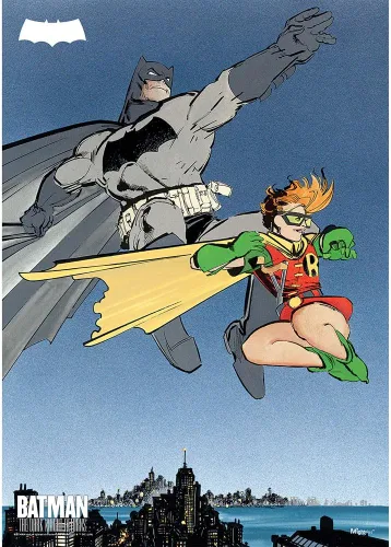 Miniatura 36 de MIGHTYPRINT DC Comics - Batman - Batman - Sunset City - Arte de pared duradero de 17 x 24 pulgadas, no hecho de papel, coleccionable con licencia