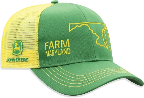 Miniatura 82 de John Deere Gorra de béisbol con logotipo y malla trasera con contraste, para hombre