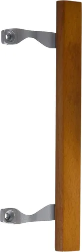 Wright Products - Juego de Manija Interior de Puerta Corrediza de Patio de Roble de Reemplazo, Madera/Aluminio Gris - Manija Interna de Puerta