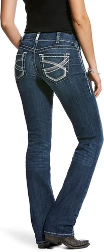 Miniatura 3 de Ariat R.E.A.L. - Jeans de pierna recta apilables para mujer