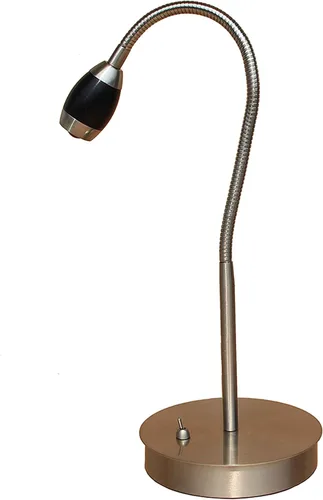 daylight24 202071-04 Lámpara de escritorio LED con haz ajustable, 19.5 x 8.47 x 5.9 pulgadas, níquel cepillado/negro