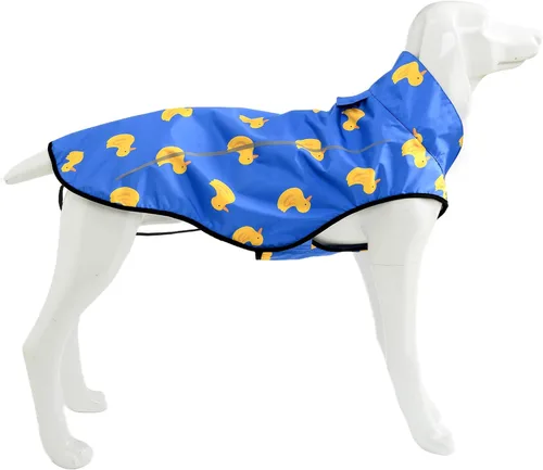 Miniatura 10 de Mile High Life Impermeable para perro, Chaqueta de lluvia reflectante impermeable ajustable para perros pequeños, medianos y grandes, abrigo