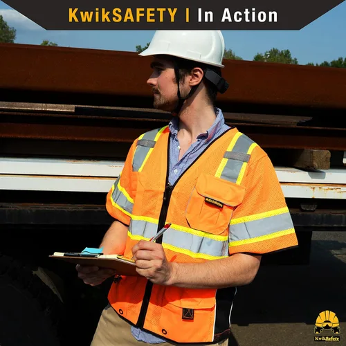 Miniatura 7 de KwikSafety - Charlotte, NC - Men's & Women's Class 3 Safety Vest PPE Hi Vis Reflective ANSI OSHA