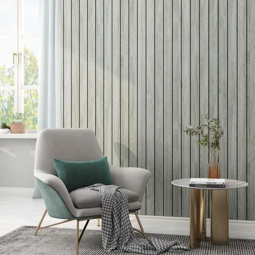 Miniatura 2 de LaCheery Paneles de pared de listones de madera de espiga para paredes de dormitorio, paneles de pared de madera acanalada para despegar y pegar