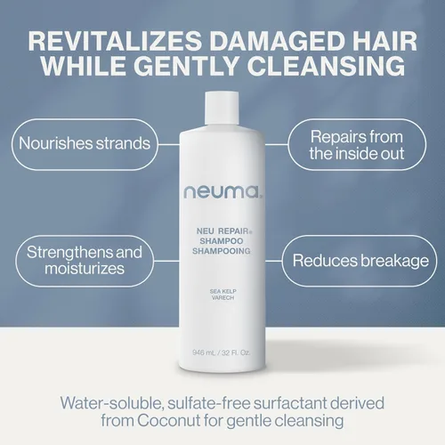 Miniatura 7 de Neuma Neu Repair Shampoo - Revitalizes, and Strengthens Damaged Hair, Sulfate-Free, Lemon, Lavender and Fir Needle Scent