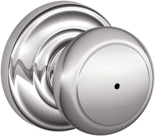 Miniatura 17 de Schlage F10 AND 716 ADD - Pomo Andover con moldura Addison, cerradura de paso para pasillos y armarios, bronce envejecido