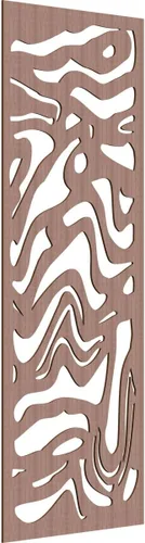 Miniatura 123 de 9 3/8"W x 24 3/8"H x 1/4"T Northfield Decorativos Paneles de Pared de Madera Calado, Abedul
