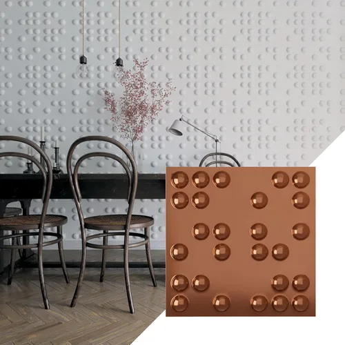 Miniatura 17 de Ekena Millwork WP20X20EMWH 19 5/8 pulgadas de ancho x 19 5/8 pulgadas de alto Emery EnduraWall Decorativo 3D Panel de pared cubre 2.67 pies cuadrados