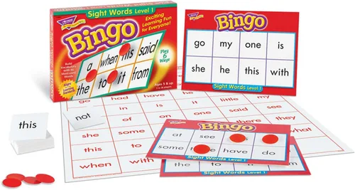 Miniatura 3 de Trend, Juego de bingo para jóvenes aprendices, palabras visuales (t6064)