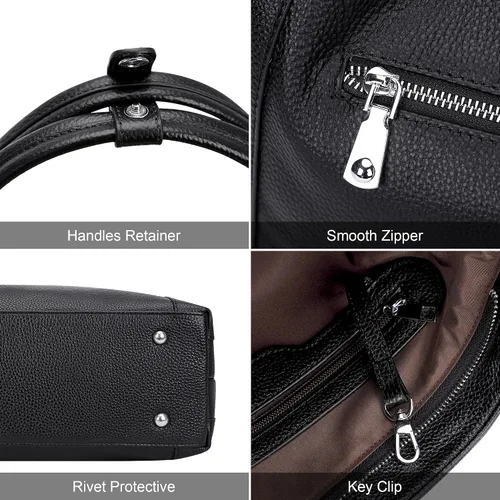 Miniatura 31 de Over Earth Genuine Leather Purses for Women Large Hobo Bags Lady Shoulder Handbags with Detachable Strap
