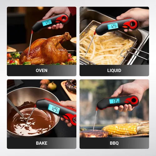 Miniatura 5 de ThermoMaven - Termómetro profesional para carne, lectura instantánea en 0.5 seg, precisión certificada NIST ±0.5°F, impermeabilidad IP67, pantalla