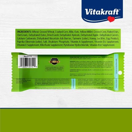 Miniatura 7 de Vitakraft Crunch Sticks Hamster Treats sabor manzana y miel, paquete de 2 palitos masticables crujientes saludables para hámsters y jerbos - Juguete