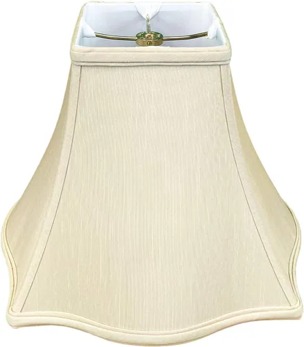 Miniatura 9 de Royal Designs, Inc. Pantalla para lámpara Royal Designs, diseño de campana, base cuadrada exterior, 7 x 16 x 12.25, blanco (BS-702-16WH)