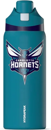 Miniatura 16 de Hydrapeak Botella de agua aislada con licencia oficial de la NBA Phoenix Suns Oasis de 32 onzas con tapa de botón y asa integrada, botella deportiva