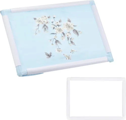 Miniatura 21 de PATIKIL Aros de bordado, marco universal de aro para bordar, reutilizable, cuadrado, rectangular, de plástico, para manualidades, costura