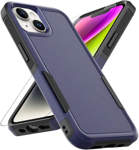 Miniatura 10 de MDCN Funda resistente para teléfono: protección de doble capa, a prueba de golpes, resistente con protector de pantalla, prueba de caídas de grado