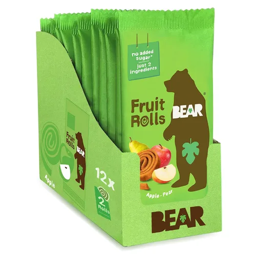 Miniatura 20 de BEAR Rollos de fruta real, paquete variado, 16 unidades (2 rollos por paquete)