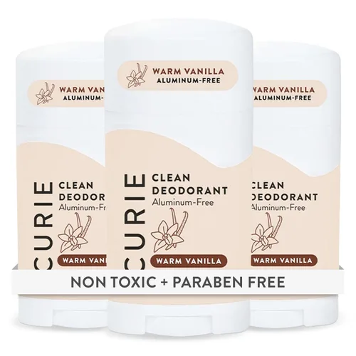 Miniatura 10 de Curie - Desodorante natural para mujeres - Néctar de coco - Sin aluminio, limpio, sostenible, vegano, sin parabenos (paquete de 3)