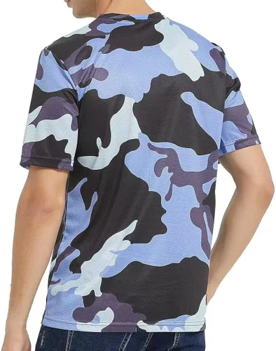 Miniatura 3 de Wuzfully Camiseta de ciclismo de montaña para hombre, camiseta de motocross, BMX, camisetas de descenso para deportes