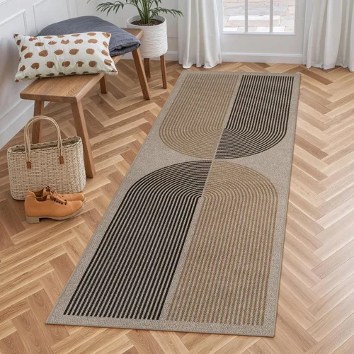 Miniatura 8 de Alfombra Moderna de Yute Fácil de Limpiar Arcoíris Lahome, 2x6 Alfombra de Pasillo Lavable para Cocina, Alfombras de Pasillo para Pasillos, Alfombra
