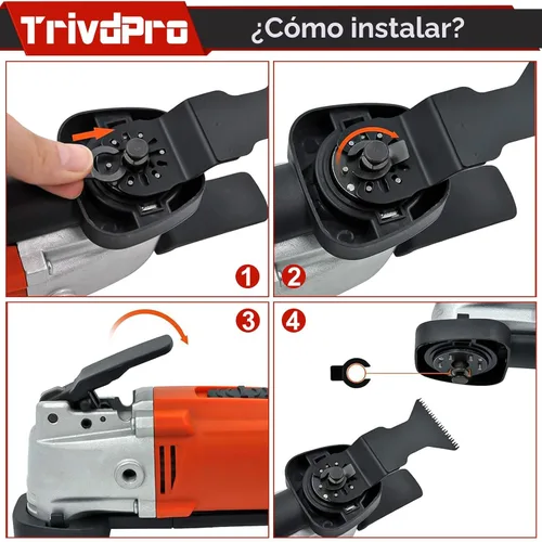 Miniatura 6 de Cuchillas de Herramienta Oscilante Cuchillas Multiherramienta - TrivdPro 50 piezas Juego de Cuchillas de Herramientas Múltiples Cuchillas de Sierra