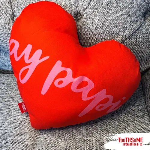 Miniatura 3 de Ay Papi - Funda de almohada de poliéster con forma de corazón de 15 x 15 pulgadas (relleno/relleno no incluido), diseño de corazón latino con tema