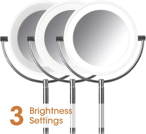 Miniatura 4 de Ottlite Espejo de maquillaje LED de carga inalámbrica - Luz de aumento iluminada con puerto USB