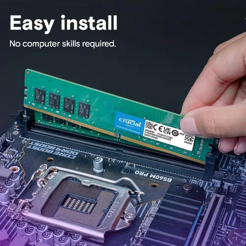 Miniatura 5 de Crucial Kit de RAM DDR4 de 16 GB (2 x 8 GB), 3200 MHz (PC4-25600) CL22 Memoria de escritorio, UDIMM 288-Pin, reducible a 2933/2666 MHz, compatible