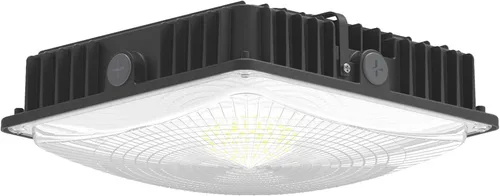 Miniatura 11 de Lámpara LED para toldo, 45 W 5850 lm HID/HPS de repuesto, 9.5 x 9.5 pulgadas, 5700 K, AC100-277 V, IP65 impermeable, luces de toldo para exteriores