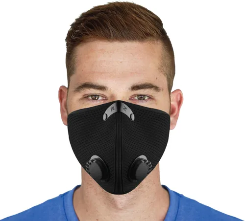 Miniatura 5 de RZ Mask M2 - Cooling Mesh Dust Mask w/ 99.8% Carbon Filtration, Anti Fogging w/Easy Use Hook-and-Loop Head Strap