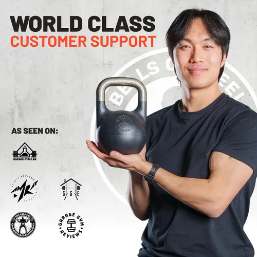Miniatura 9 de Adjustable Kettlebell 6-12kg [Bells of Steel] Kettle Bell Weight Set, Steel Shell, Internally-Loaded for Full Body Workouts, Competition Standard